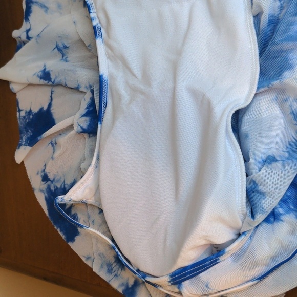 TIE DYE TWO-PIECE TANKINI SWIM DRESS 4XL 4th Of July Ready! - Picture 10 of 16